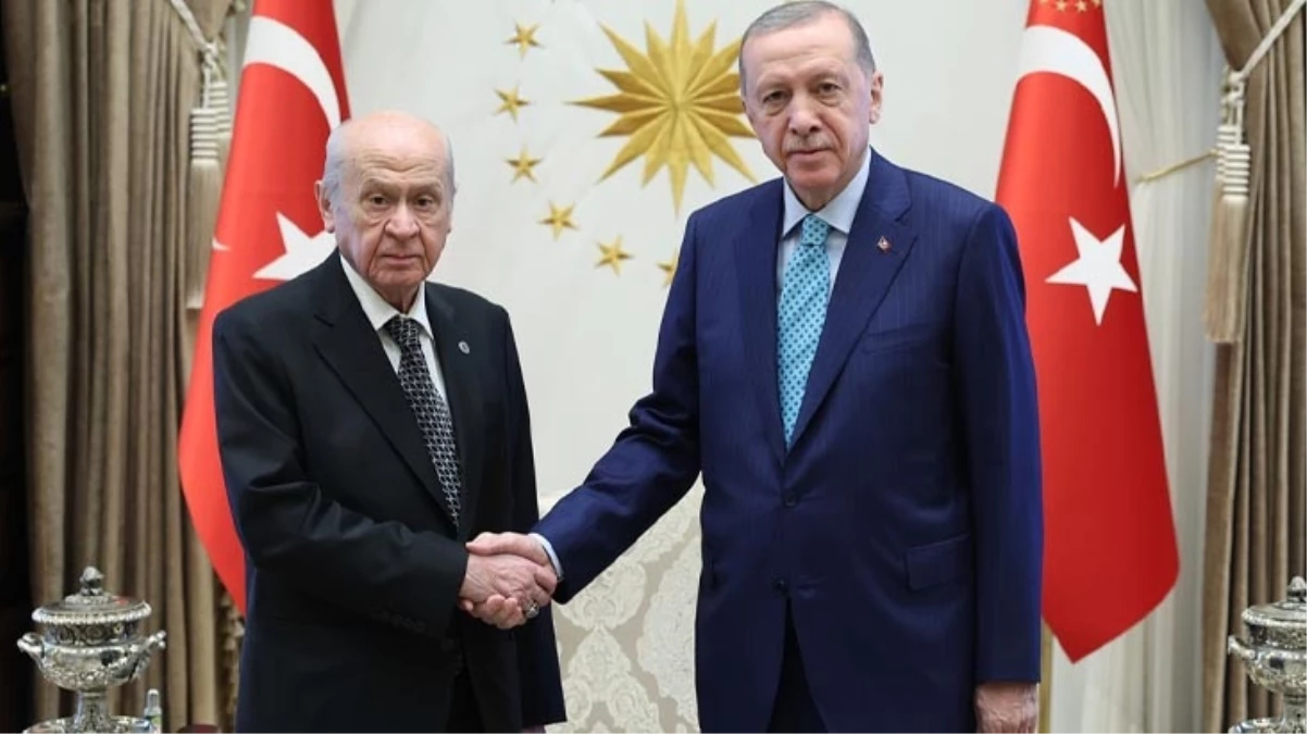 Beştepe'de sürpriz görüşme! Cumhurbaşkanı Erdoğan ve Bahçeli bir araya geldi