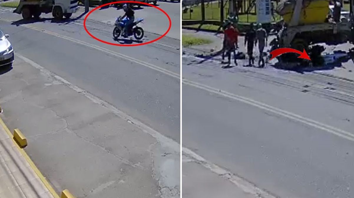 Brezilya'da korkunç kaza! Çöp kamyonuna çarpan motosiklet de sürücünün bedeni de paramparça oldu