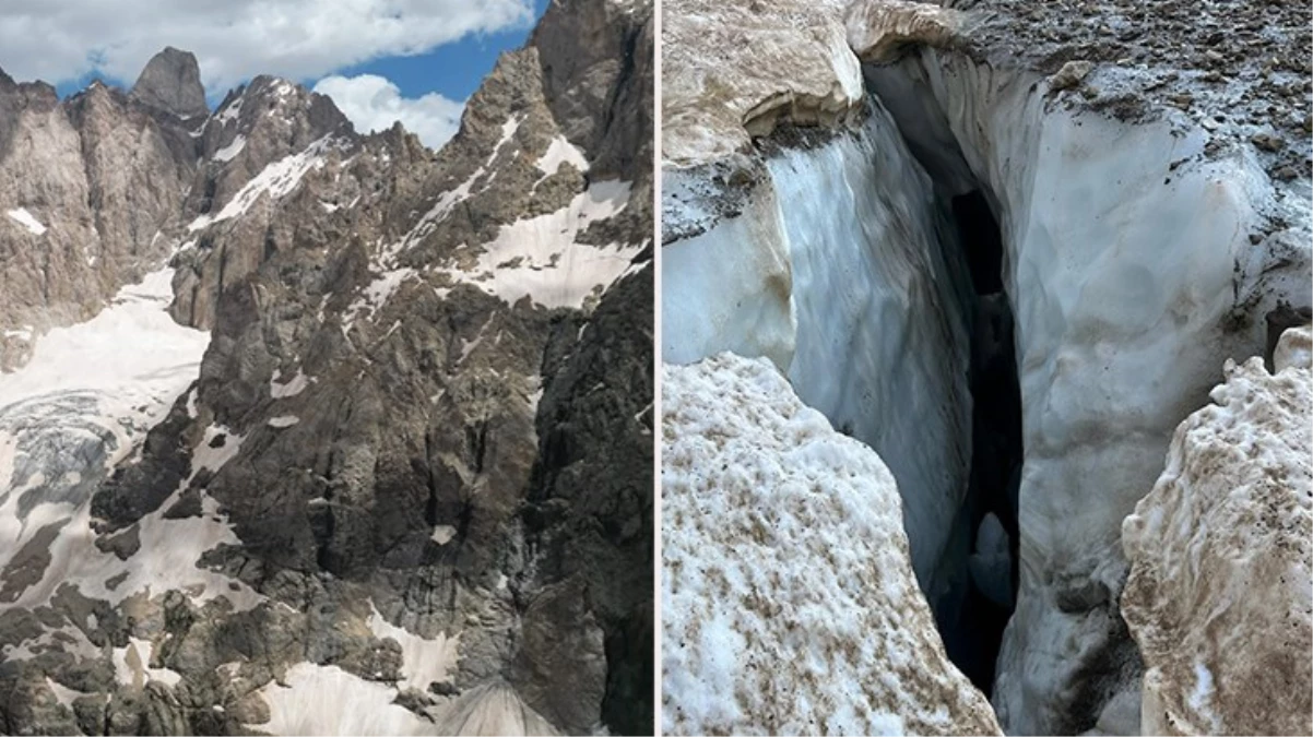 Cilo Dağı'nda buzul kırıldı, çukura düşen 4 kişiden 2'si kurtarıldı! Arama kurtarma çalışmaları devam ediyor