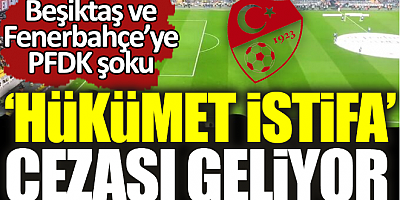 Ortalık karışacak. Ali Koç ceza veremezsiniz demişti. Fenerbahçe ve Beşiktaş PFDK'lık oldu