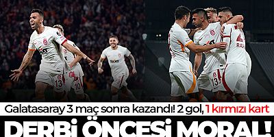SON DAKİKA Galatasaray derbi öncesi moral buldu!