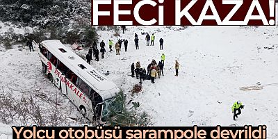 SON DAKİKA Beykoz Kuzey Marmara Otoyolu'nda feci kaza: Otobüs şarampole devrildi!