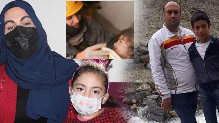  28 saat sonra kızı ile enkazdan sağ çıktı