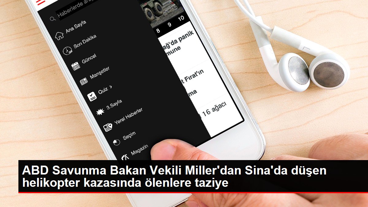 : ABD Savunma Bakan Vekili Miller'dan Sina'da düşen helikopter kazasında ölenlere taziye