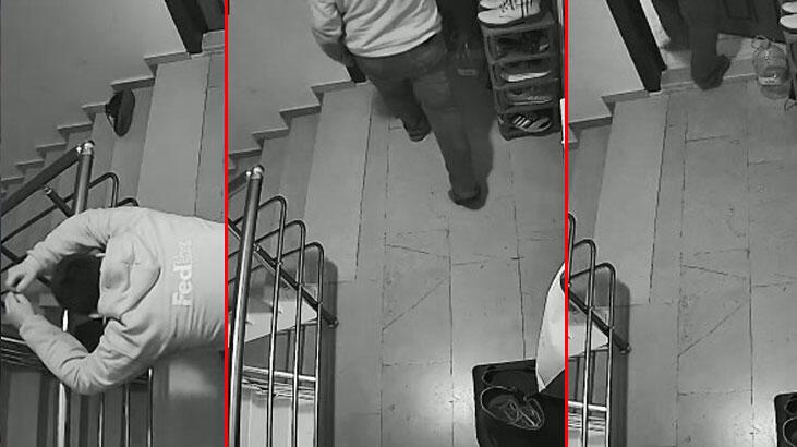  Ev sahibi kadın çığlık çığlığa bağırdı