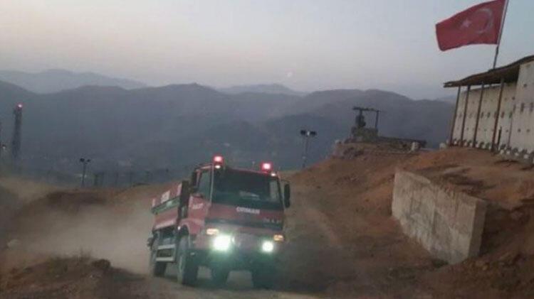 Şemdinli'de çıkan yangın kontrol altında