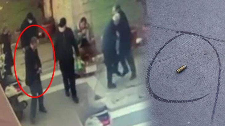  Silahı çekip vurdu