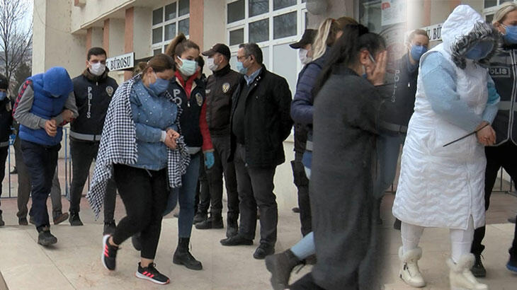 12 kişi evde yakalandı