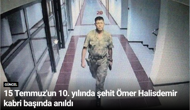 15 Temmuz'un 10. yılında şehit Ömer Halisdemir kabri başında anıldı
