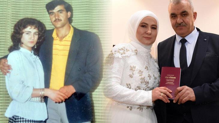 1986'da nişanlandılar, 35 yıl sonra evlendiler