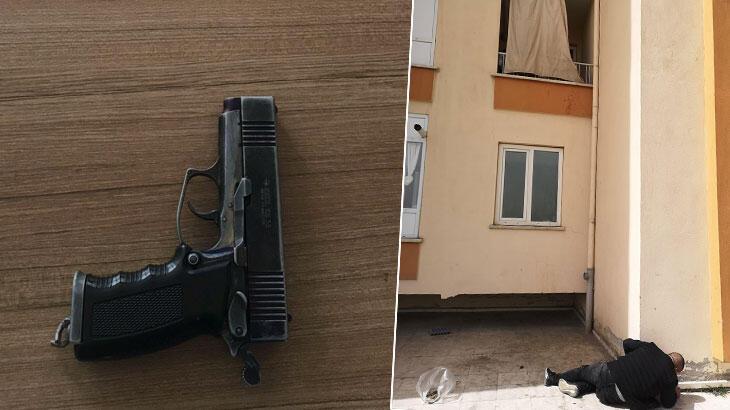 1'inci kattan atlayan kişi yaralandı