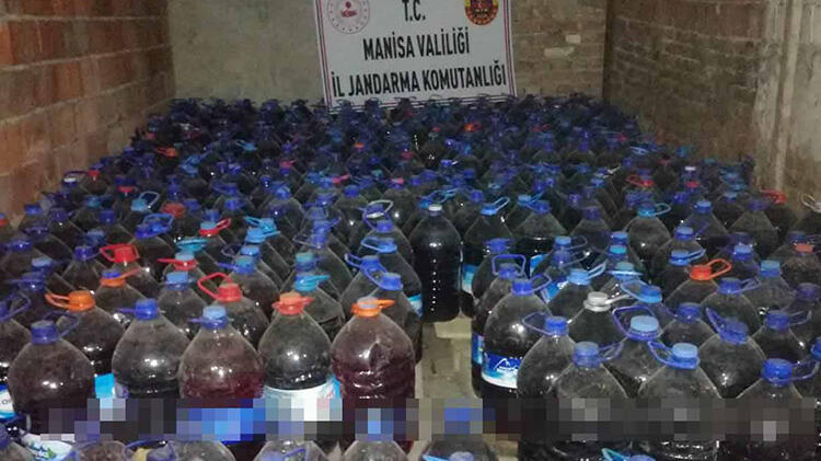 3 bin 365 litre sahte içki ele geçirildi
