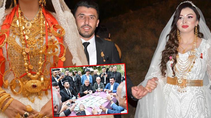 5 bin kişini katıldığı aşiret düğününde dudak uçuklatan takı töreni