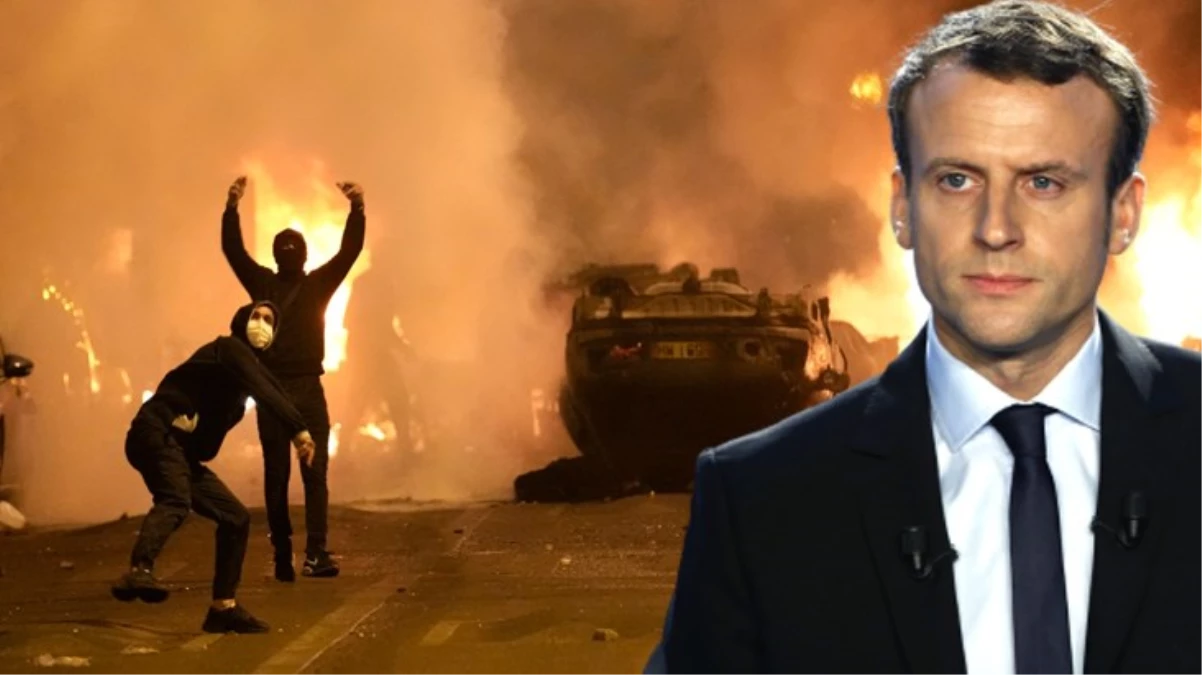 6 gündür alev alev yanan Fransa'da Macron'u zor günler bekliyor! Gazetelerin hedefi oldu