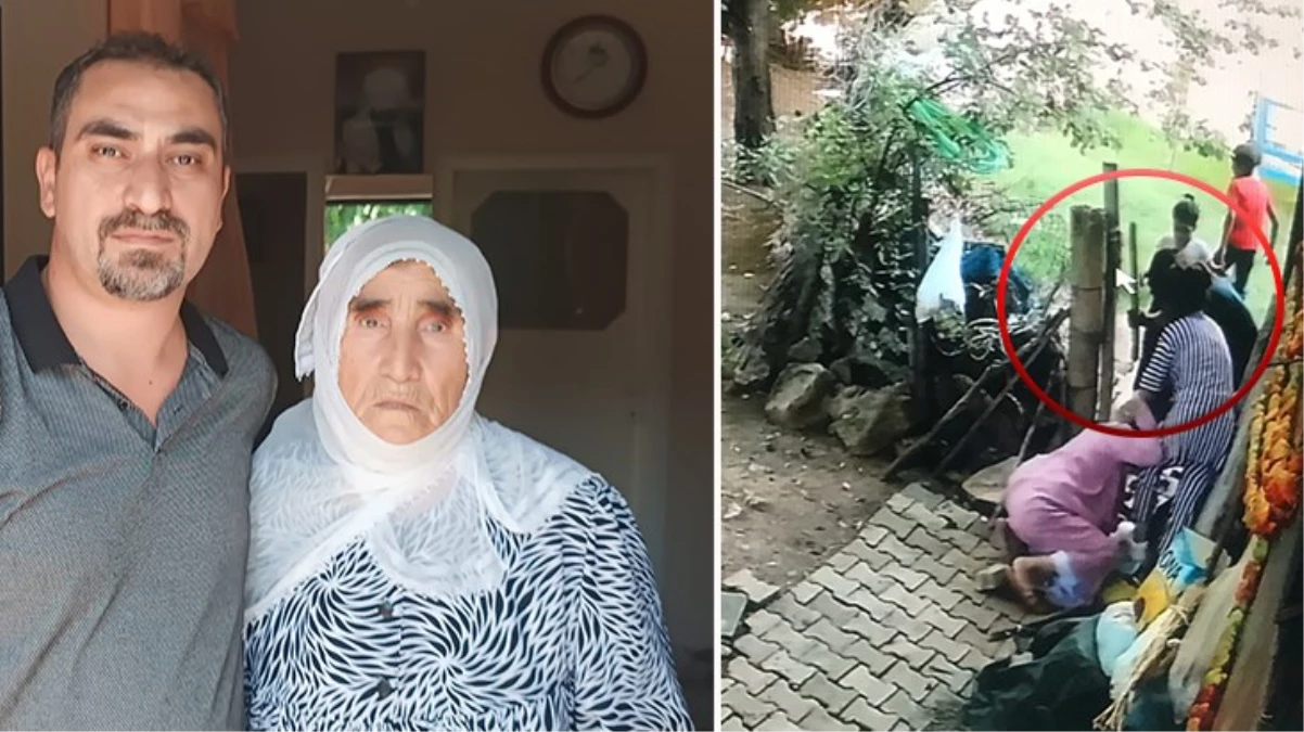 74 yaşındaki kadın, torunları yaşındaki gençler tarafından sopalarla dövüldü! Kameralar anbean kaydetti