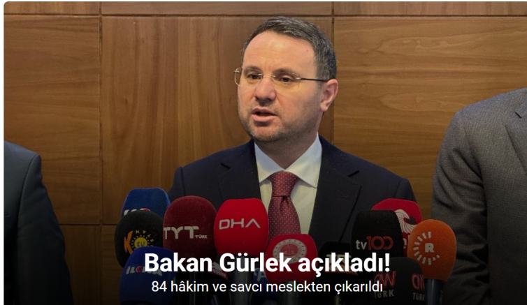 84 hâkim ve savcı meslekten çıkarıldı
