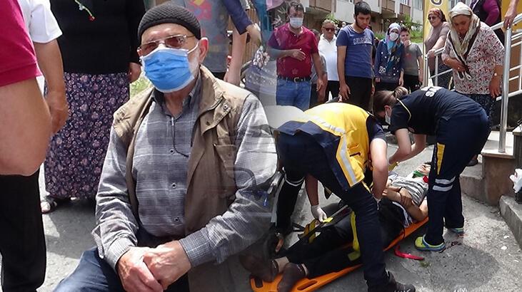 87 yaşındaki sürücü, çarptığı çocuğa müdahaleyi tabureye oturarak izledi
