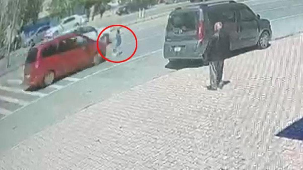 9 yaşındaki Aycan'ın hayatını kaybettiği korkunç kaza kamerada
