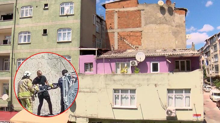 91. yaşındaki adam çatıya çıktı, yan binaya düştü