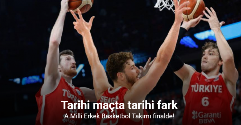A Milli Erkek Basketbol Takımı finalde
