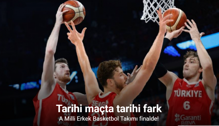 A Milli Erkek Basketbol Takımı finalde
