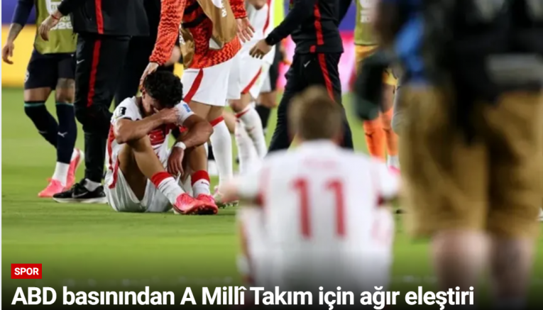 ABD basınından A Millî Takım için ağır eleştiri