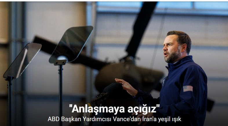 ABD Başkan Yardımcısı Vance: 