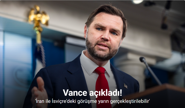 ABD Başkan Yardımcısı Vance: 