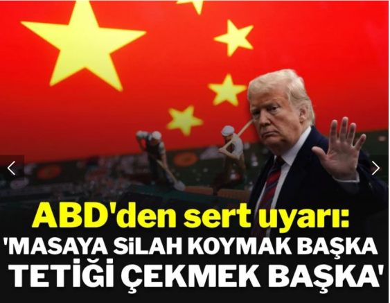 ABD'li bakandan sert uyarı: 'Masaya silahı koymak başka, tetiği çekmek başka...'