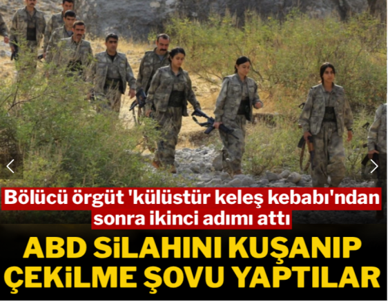 ABD silahını kuşanıp çekilme şovu yaptılar