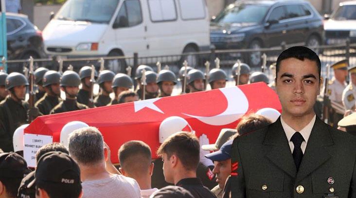 Acı veda! Şehit Uzman Çavuş Mehmet Burak son yolculuğuna uğurlandı