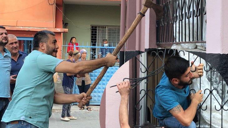 Adana'da dehşet evi! Polis baltayla kırıp içeriye girdi