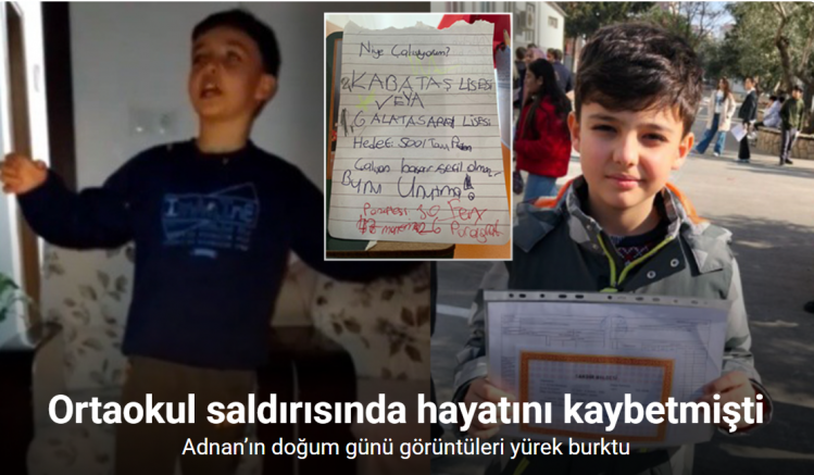 Adnan’ın doğum günü görüntüleri ortaya çıktı: Hayalleri yarım kaldı