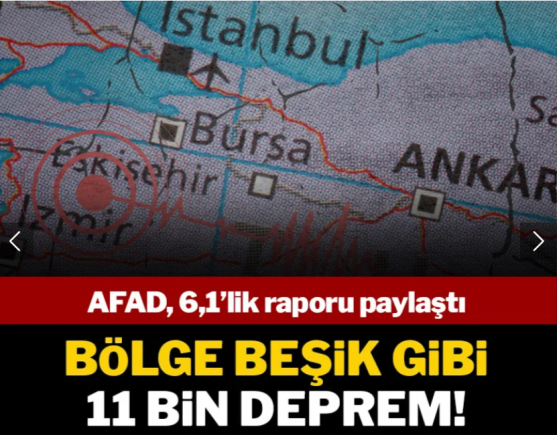 AFAD, Balıkesir'deki 6,1'lik depremin raporunu yayımladı! Bölge beşik gibi; 11 bin sarsıntı