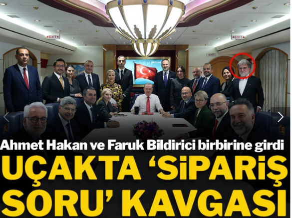 Ahmet Hakan ve Faruk Bildirici birbirine girdi: Uçakta 'sipariş soru' kavgası