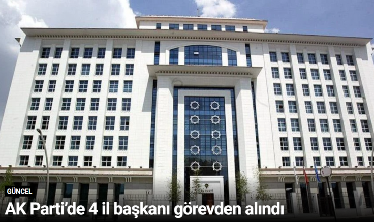 AK Parti’de 4 il başkanı görevden alındı