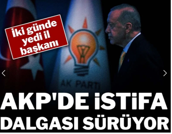 AKP'de istifa dalgası sürüyor: İki günde 7 il başkanı