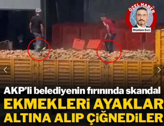 AKP’li belediyenin fırınında skandal görüntü