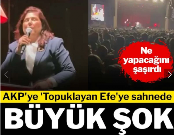AKP'ye 'Topuklayan Efe'ye sahnede büyük şok! Ne yapacağını şaşırdı
