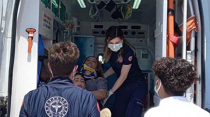 Aksaray'da otomobil şarampole devrildi: 6 yaralı