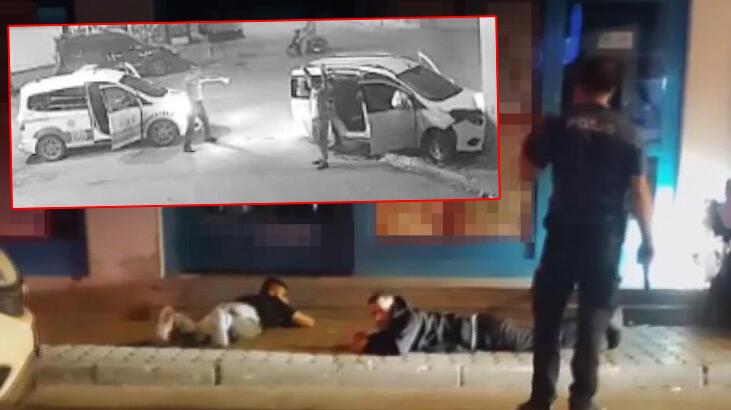 Aksiyon filmlerini aratmayan kovalamaca kazayla bitti