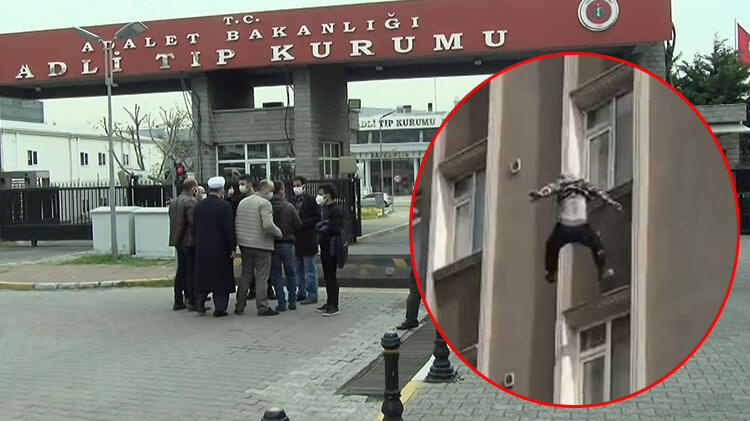 Alevlerden kaçmak isterken çatıdan atlayan kişinin cenazesi Adli Tıp'tan alındı