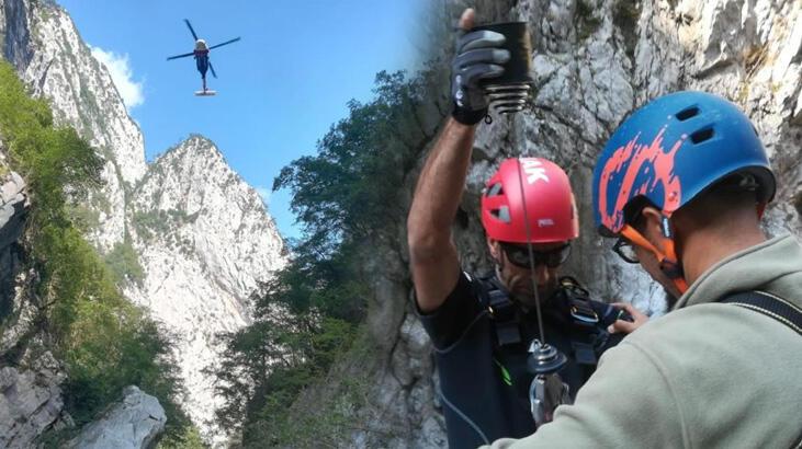 Amatör 11 dağcı  Valla Kanyonu'nda kabusu yaşadı!