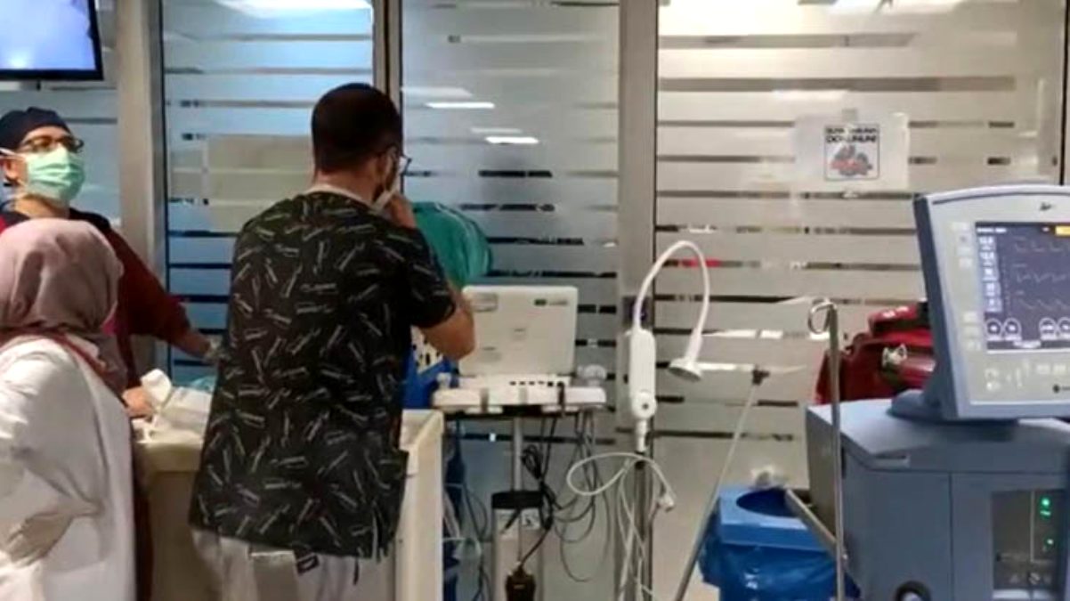 Ankara'da sağlık çalışanlarına saldırı! Kendilerini tıbbi cihazlarla korudular