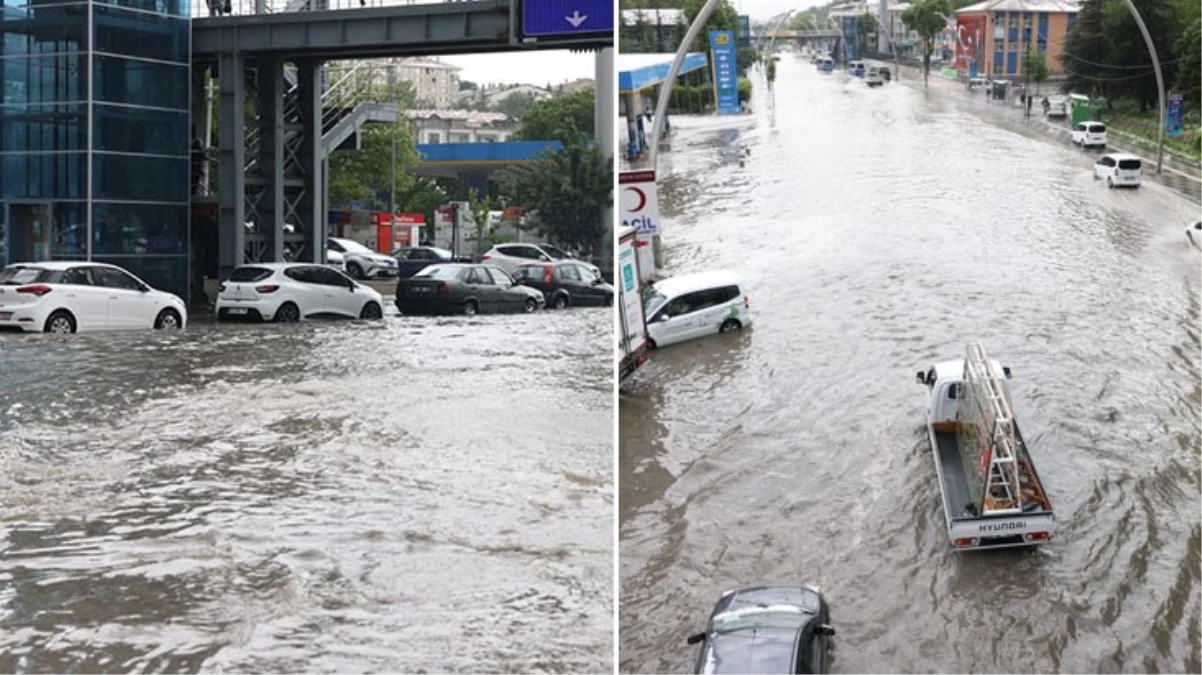 Ankara'da sokaklar denize döndü! Meteoroloji bugün için de vatandaşları uyardı