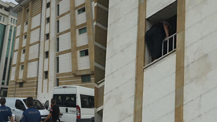Antalya Adliye binasında intihar girişimi