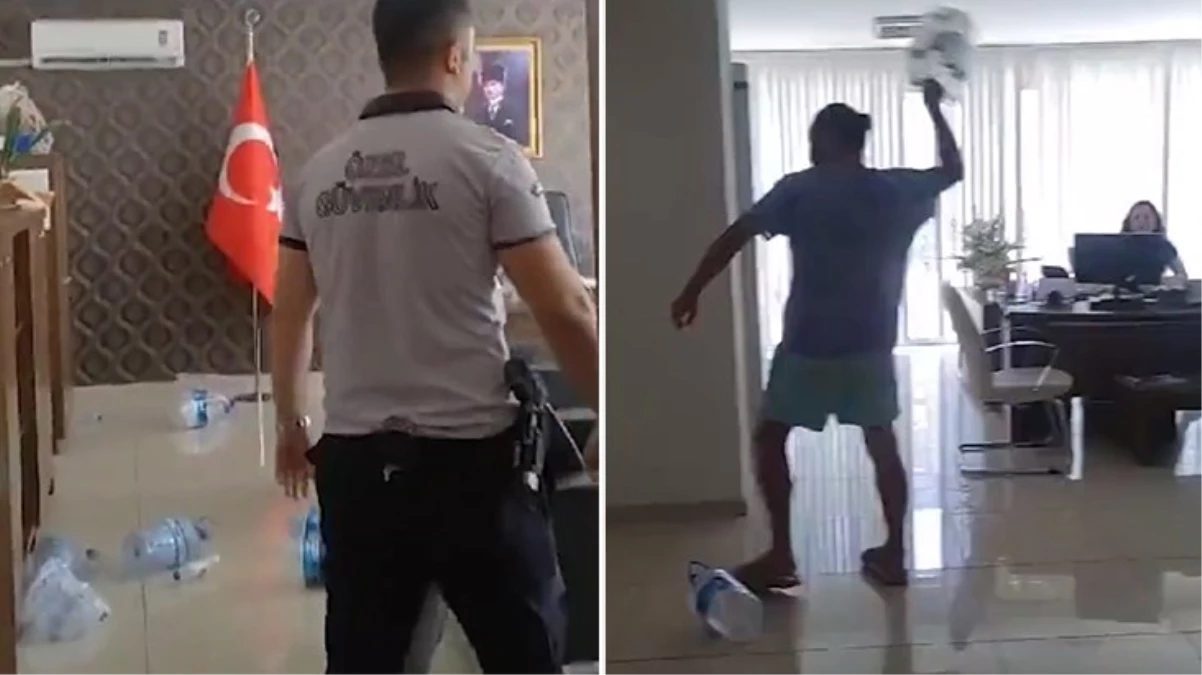 Antalya'da 34 gündür suyu olmayan belediye binasına gidip isyan etti: Tuvalete giremiyorum, denizde yıkanıyorum
