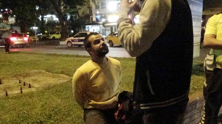 Aracı alkollü kullanırken yakalandı, 'Tutuklayın' dedi
