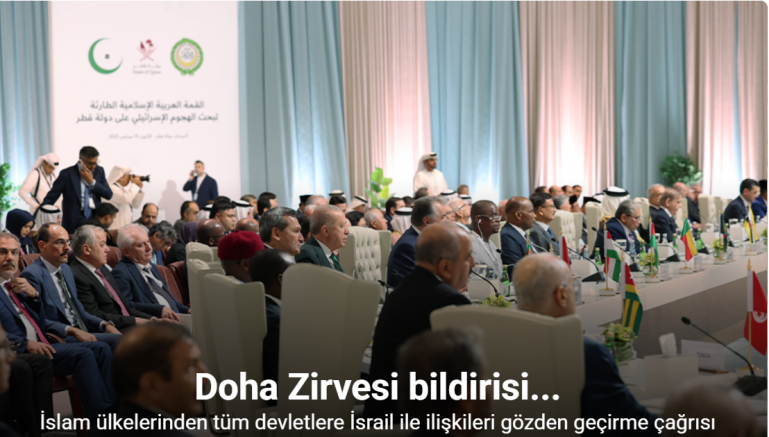 Arap ve İslam ülkelerinin liderlerinden tüm devletlere İsrail ile ilişkileri gözden geçirme çağrısı