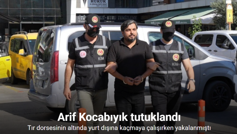 Arif Kocabıyık tutuklandı